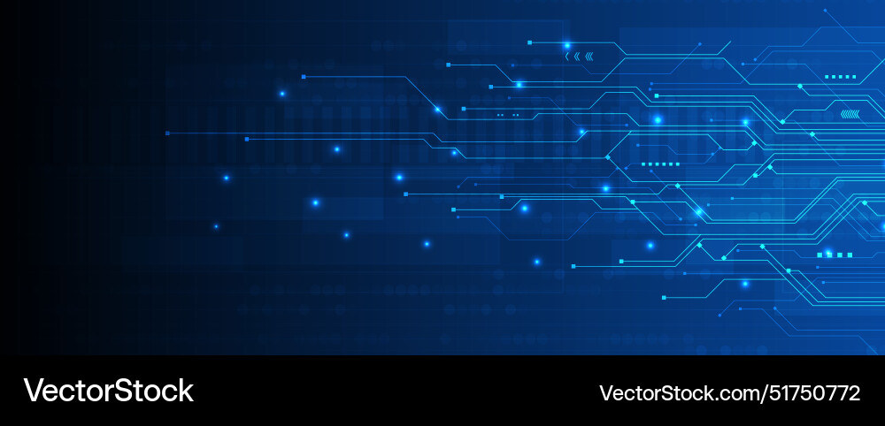 Abstract structure circuit computer cube Vector Image