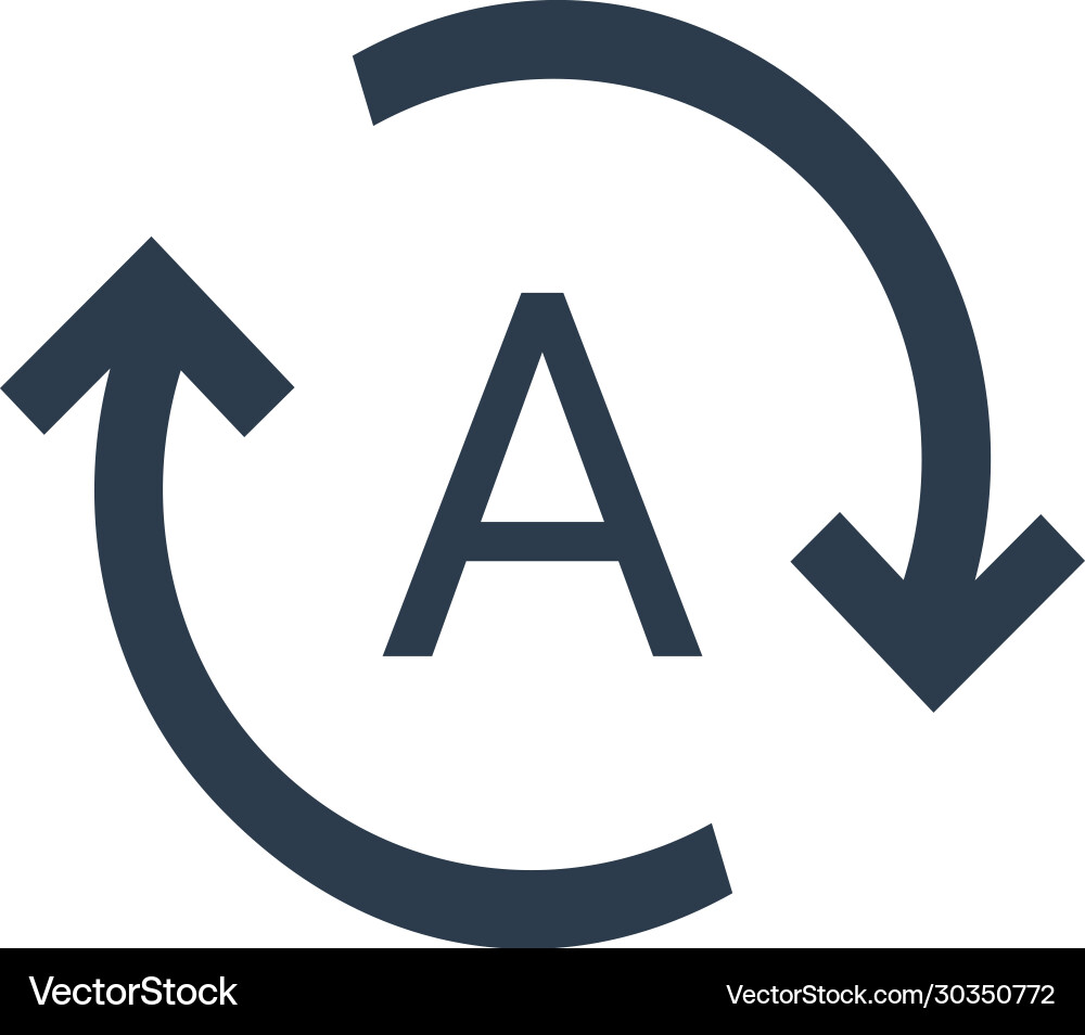 Convert icon arrow return stock isolated Convert icon arrow return stock isolated vector image