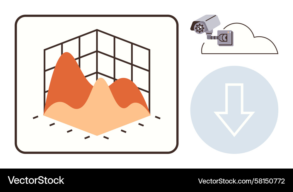 Data Analysis & Cloud Integration Vector Image