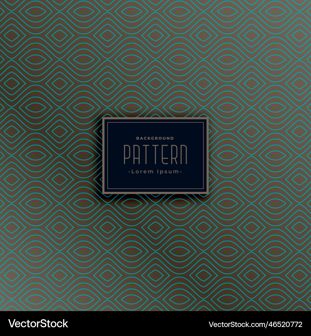 Elegant dark pattern made with lines Vector Image