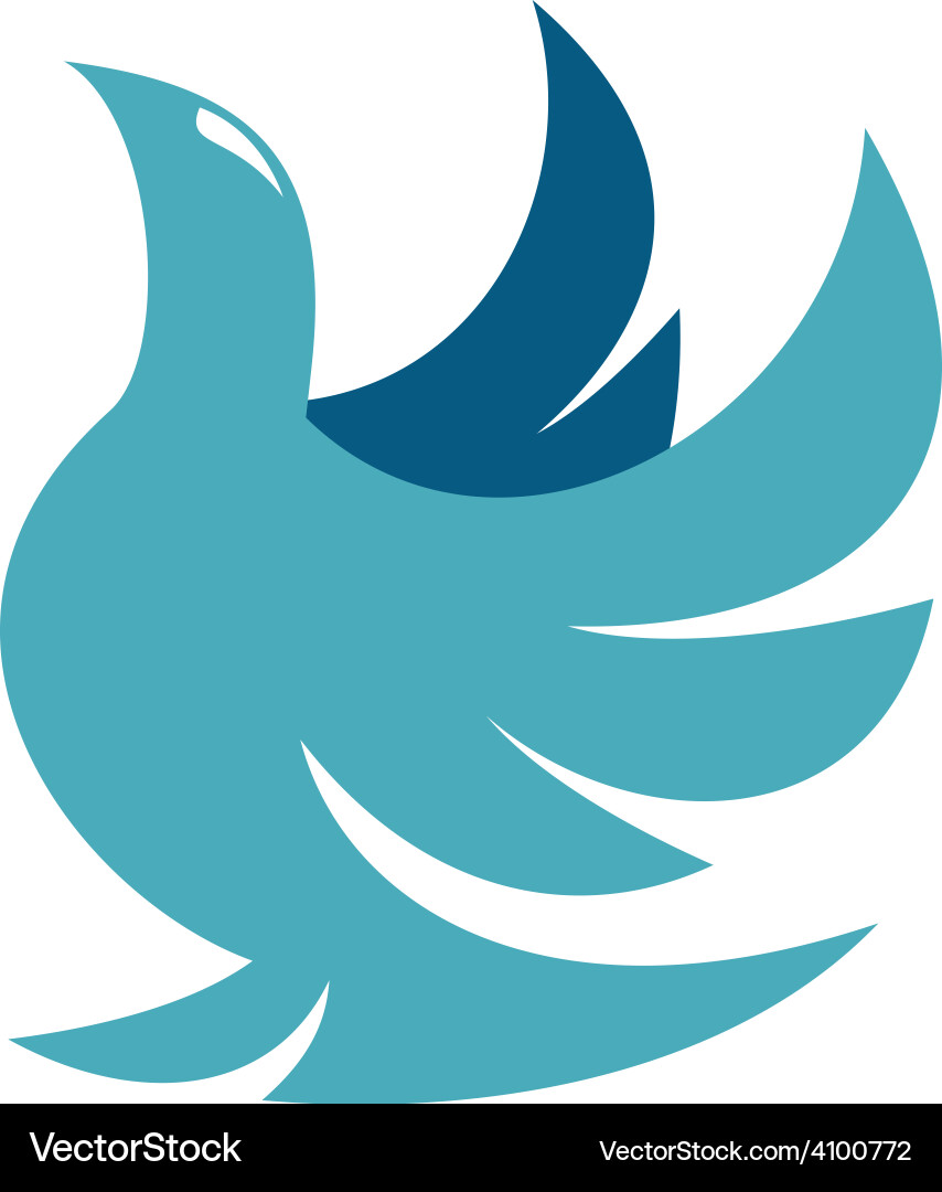 Elegantes Dove Logo Vektorbild