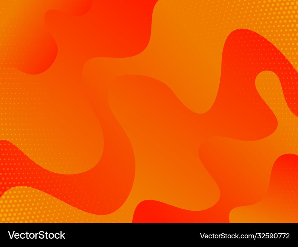 Fluid Shapes Gradient Composition Vector Image