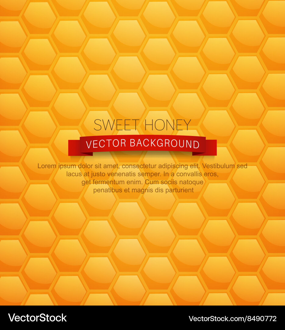 Honeycomb Pattern Background vector image