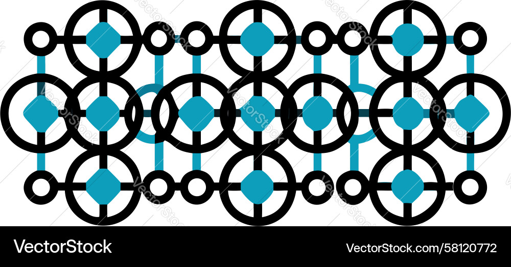 Interlocking Circles Pattern Vector Image