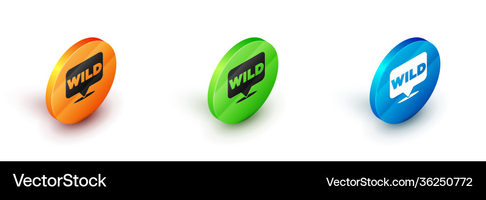 Isometric pointer to wild west icon isolated Vector Image