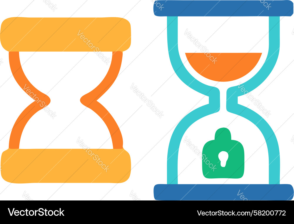 Parallel Time Flow Vector Image