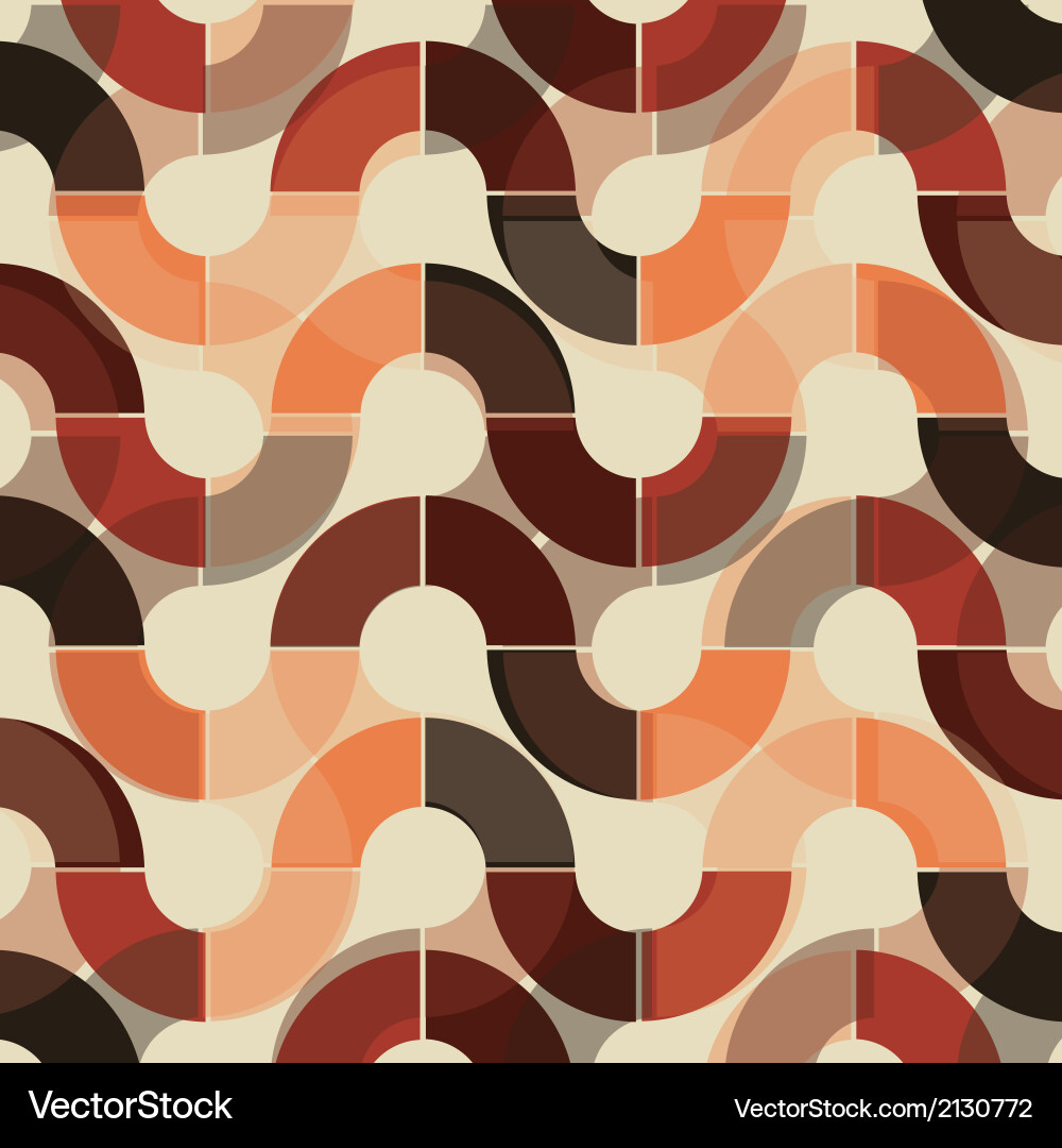 Retro label over pattern background Vector Image
