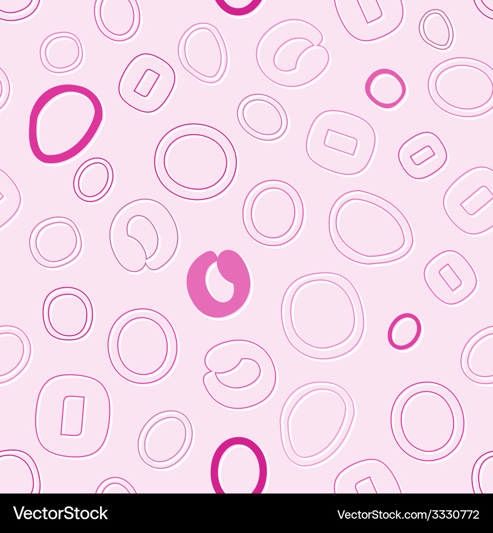Seamless pattern with character o or number zero Vector Image