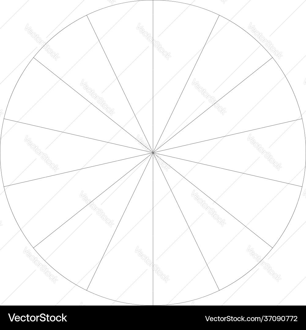 Segmented circle pie graph chart infographics Segmented circle pie graph chart infographics vector image