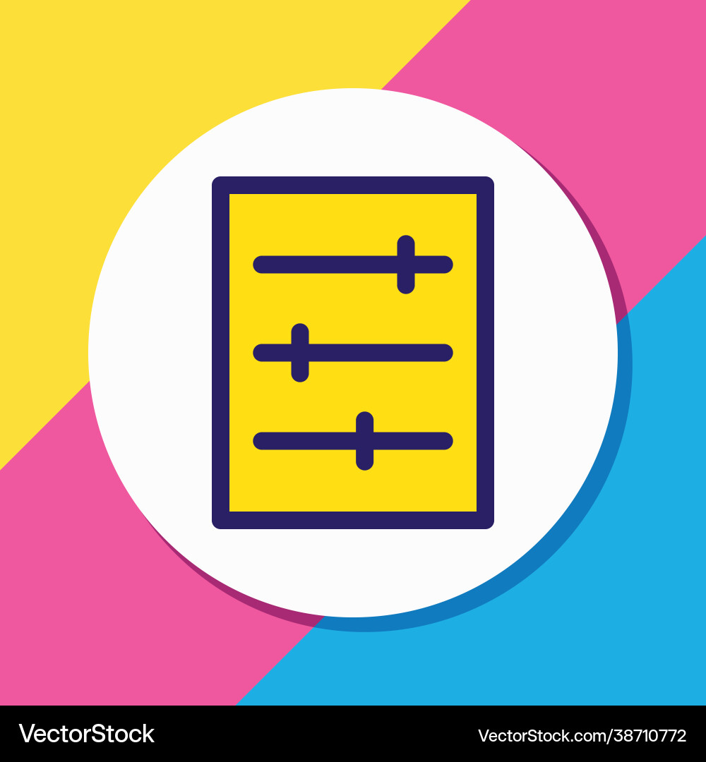 Setting icon colored line Setting icon colored line vector image