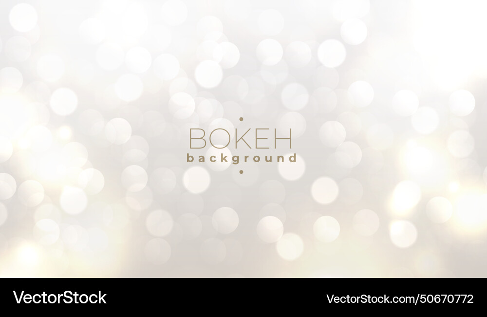Soft and shiny bokeh pattern banner for abstract Vector Image