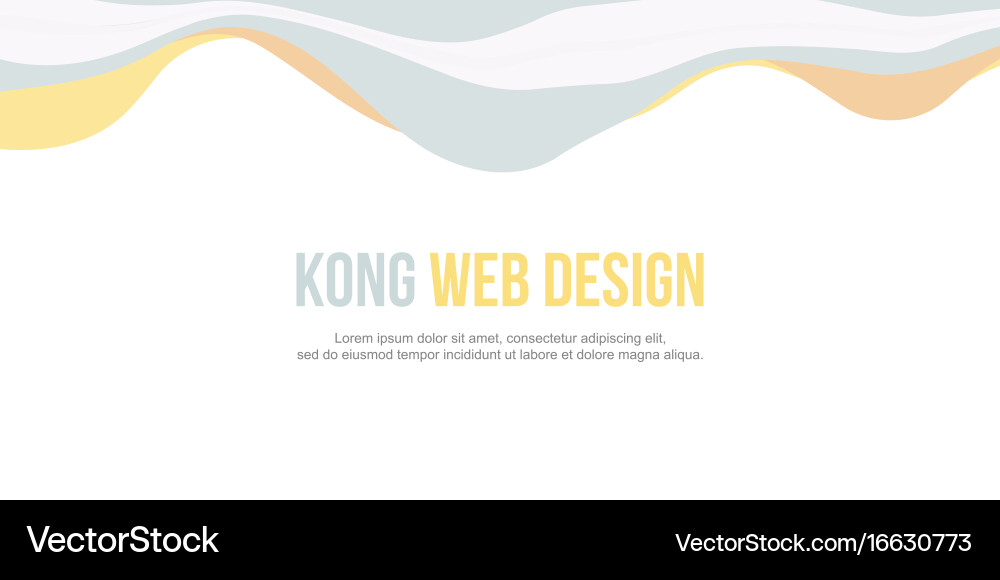 Abstract background for header website wave design vector image