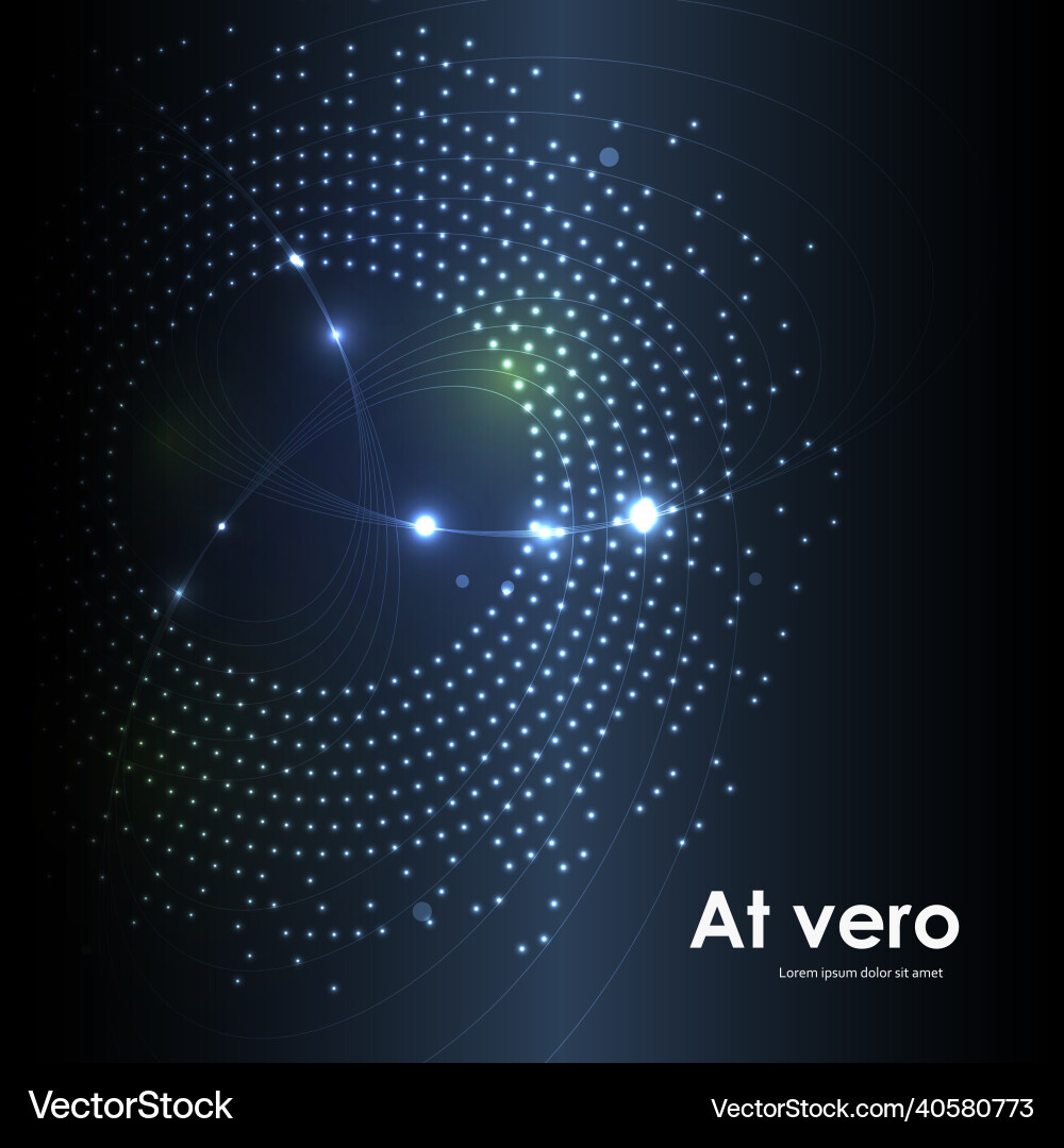 Abstract design template on halftone background vector image