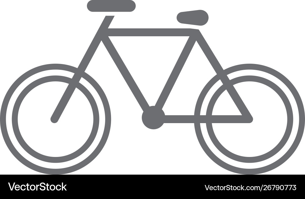 Bike icon simple element from map and navigation vector image