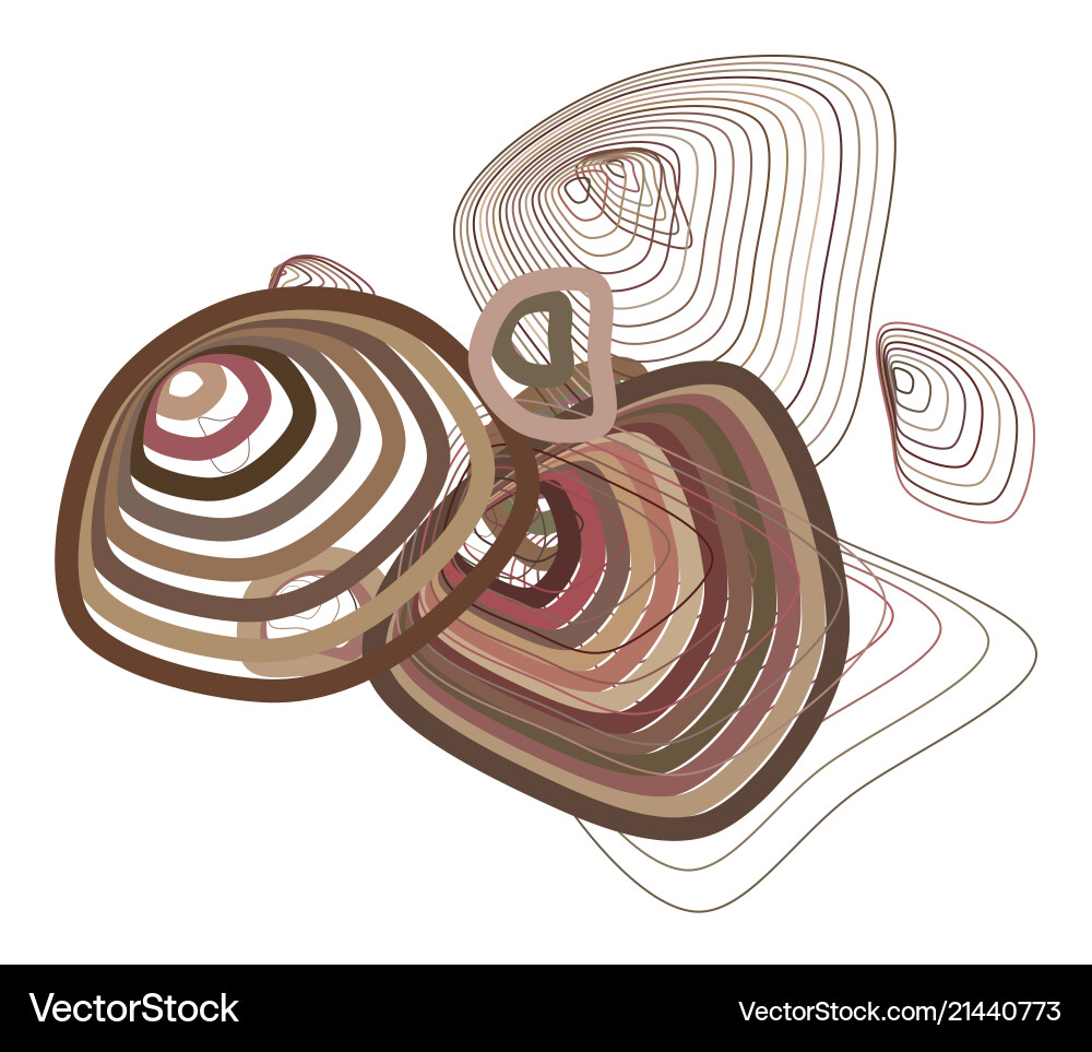 Color abstract path lines geometric pattern Vector Image