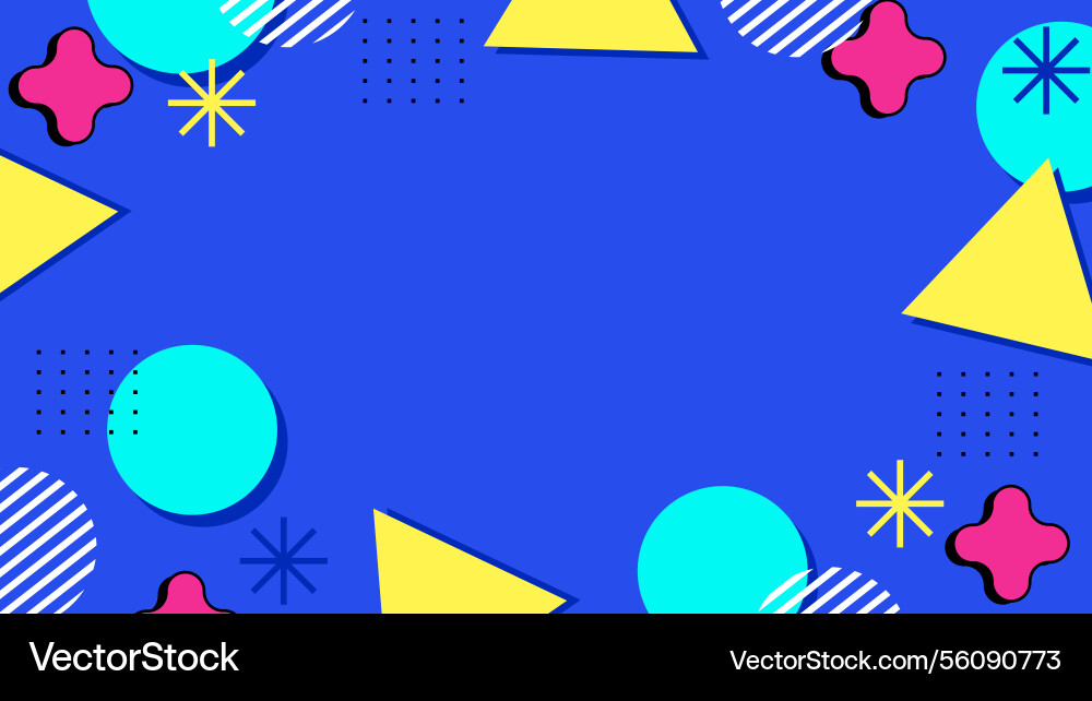 Colorful geometric abstract pattern on simple Vector Image