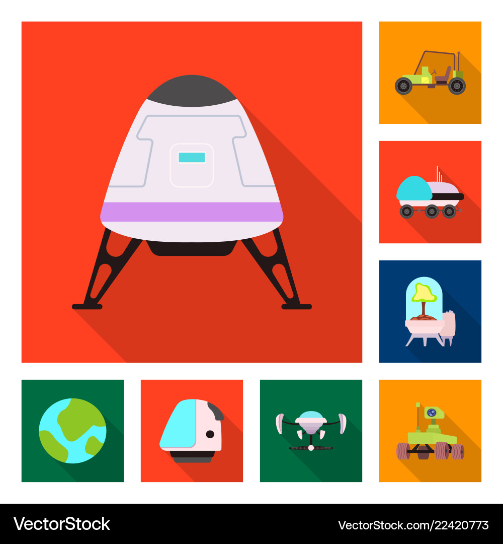 Design of mars and space symbol collection Design of mars and space symbol collection vector image