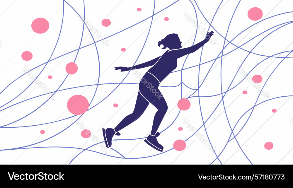 Energetic man running with dynamic motion lines vector image