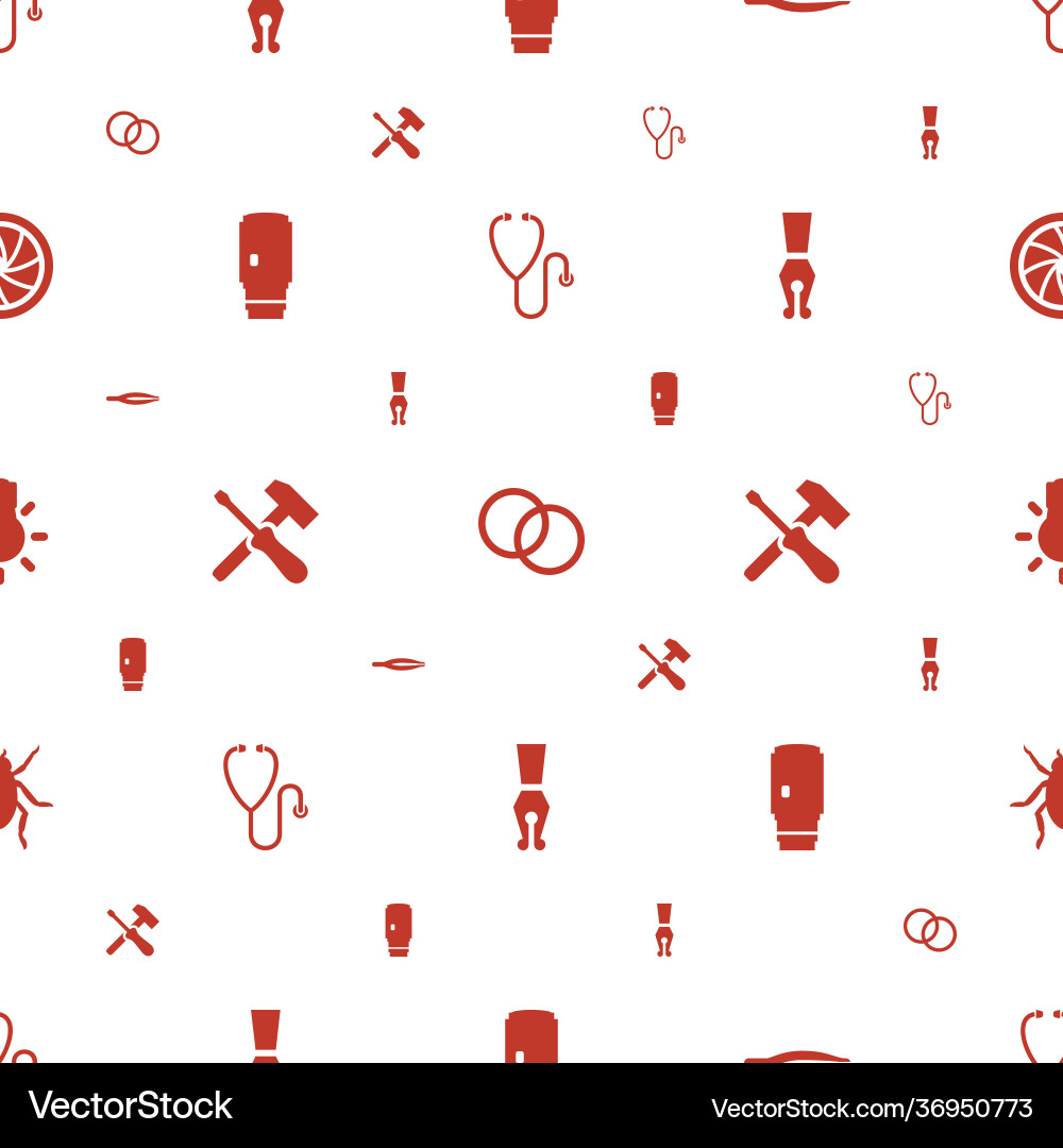 Macro icons pattern seamless white background Vector Image