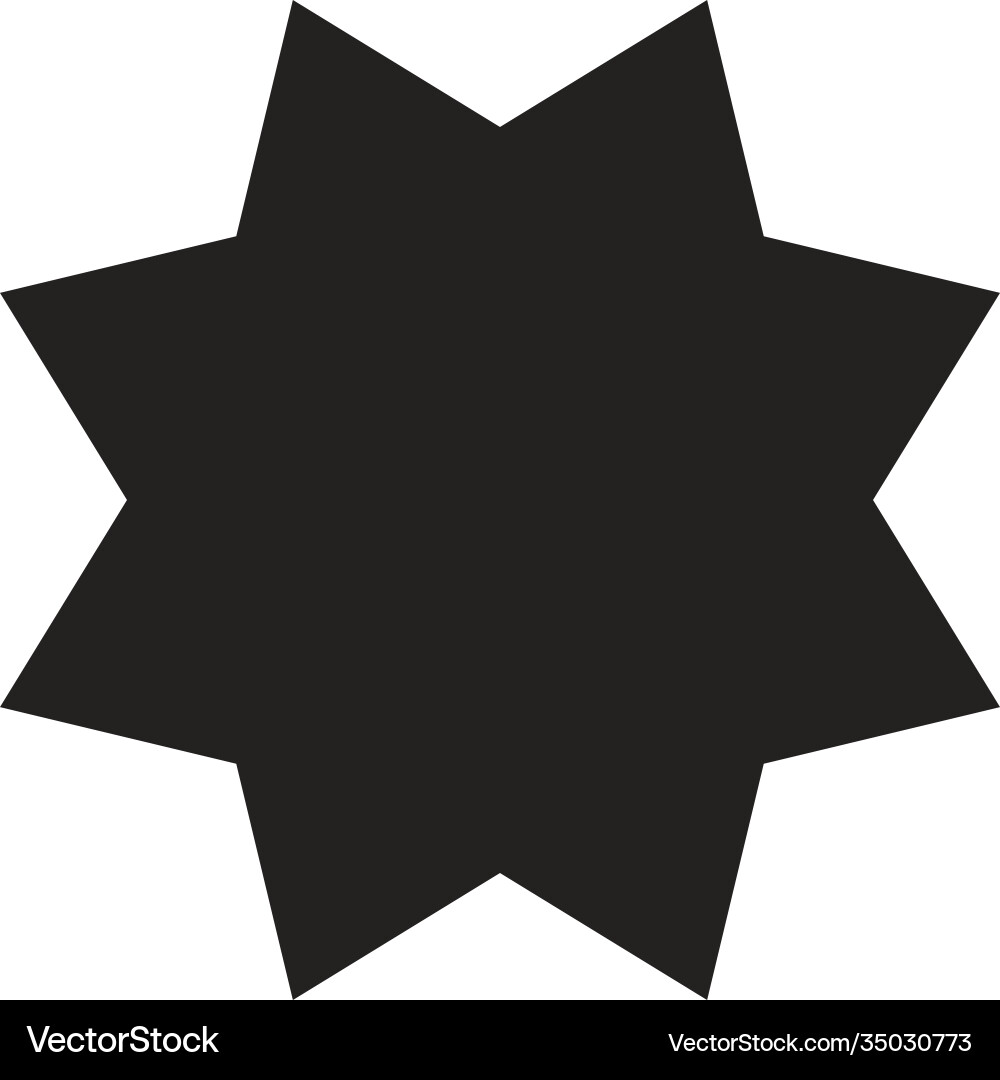 Star seal stamp silhouette style icon – Royalty-Free Vector | VectorStock, image size:1000x1080