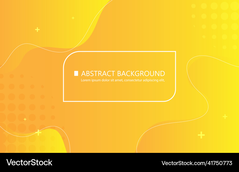 Yellow abstract fluid wallpaperwavy smooth Yellow abstract fluid wallpaperwavy smooth vector image