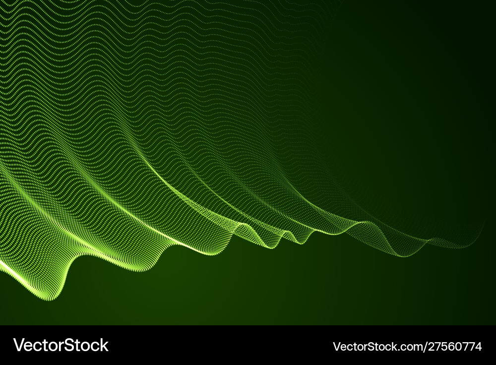 3d magic particles mesh array over dark 3d magic particles mesh array over dark vector image