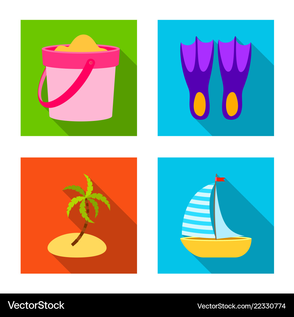 Design of equipment and swimming sign set Design of equipment and swimming sign set vector image