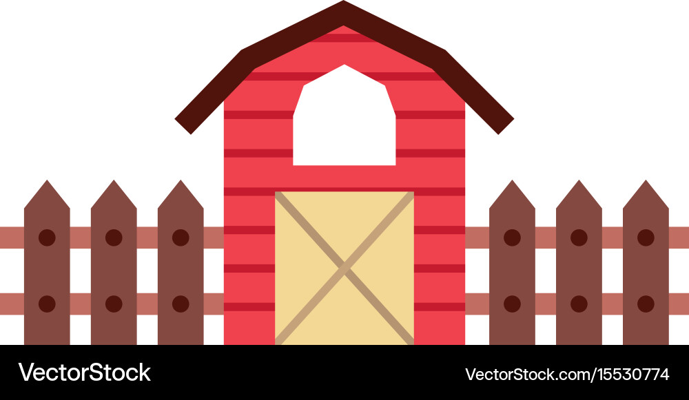 Farm stable building icon Royalty Free Vector Image