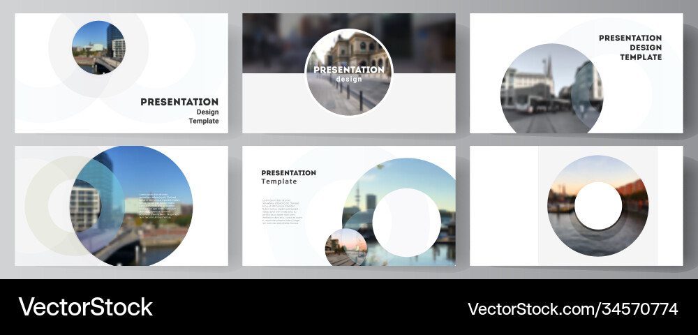 Layout presentation slides design Vector Image