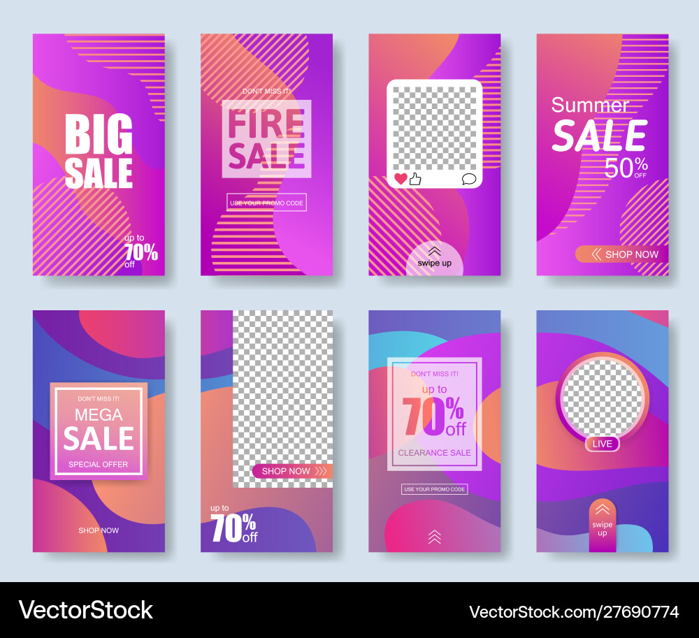 Mobile application interface element collection vector image