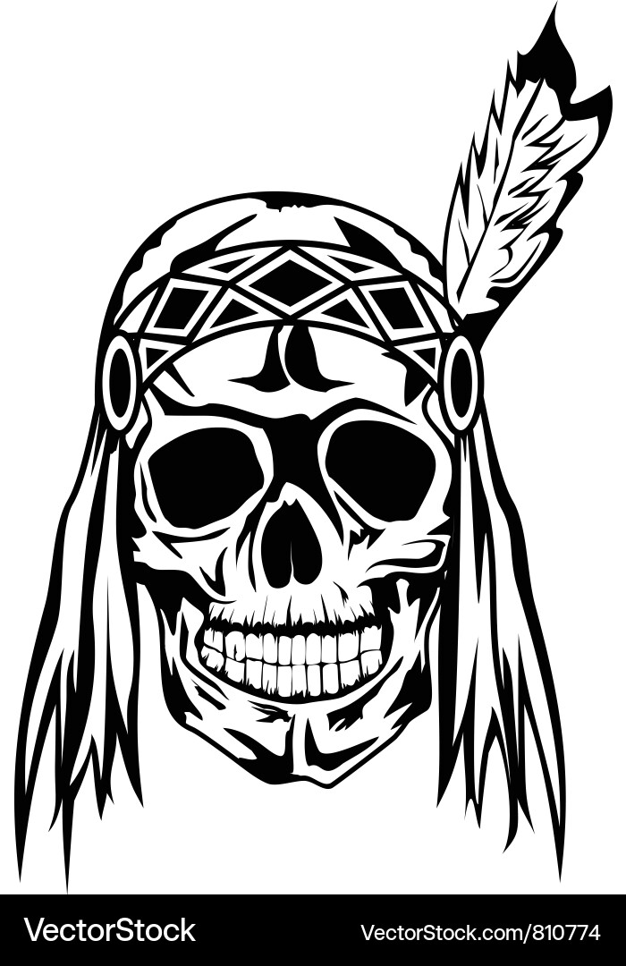 Native American Warrior vector image