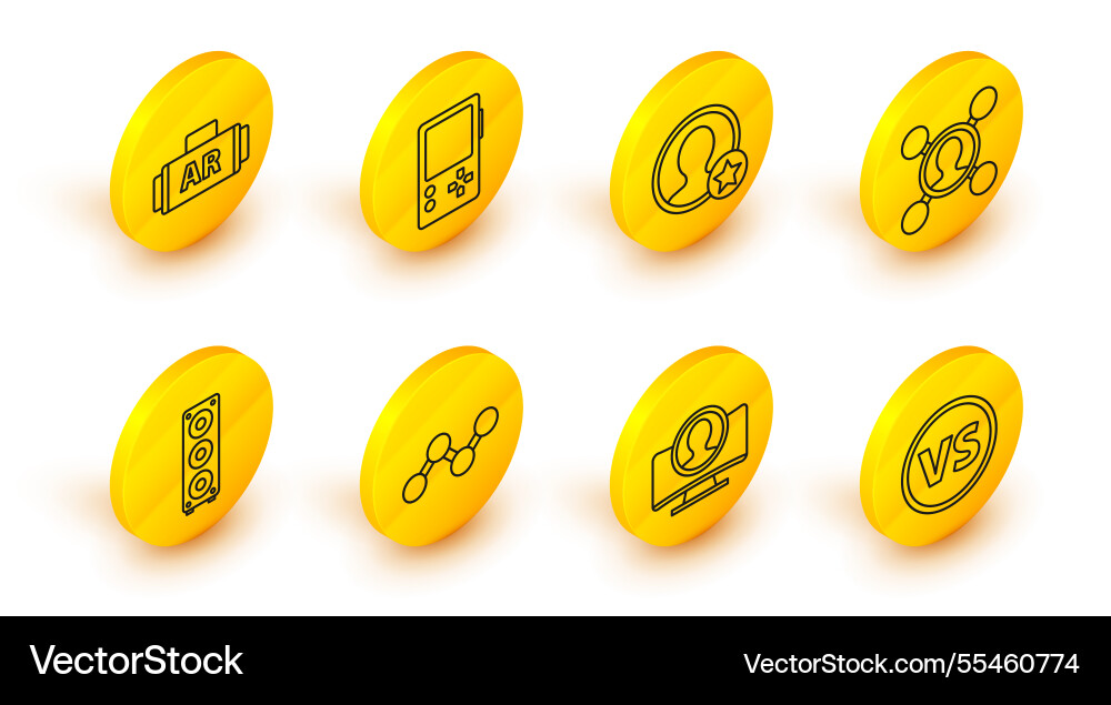 Set line vs versus battle create account screen Set line vs versus battle create account screen vector image