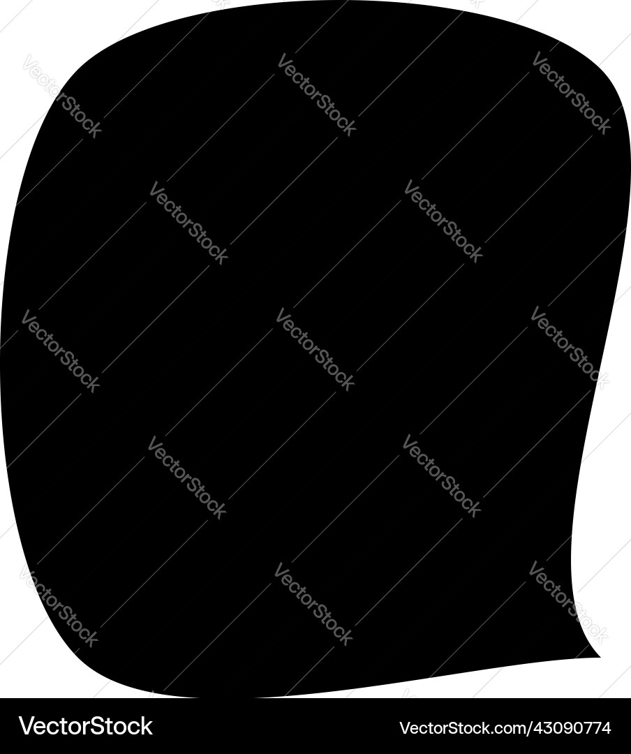 Simple rounded organic shape design element Simple rounded organic shape design element vector image