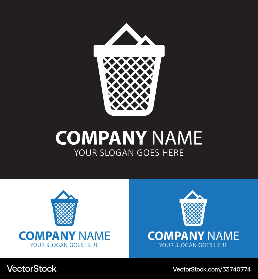 Trash icon for web and mobile Trash icon for web and mobile Vector Image