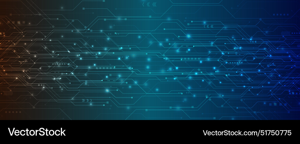 Abstract structure circuit computer cube Vector Image