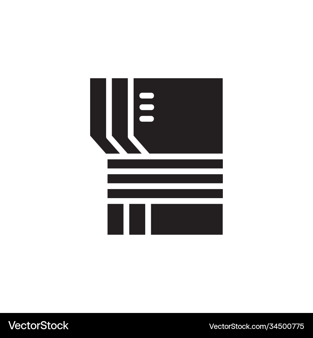 Archive file extract and document icon Archive file extract and document icon vector image
