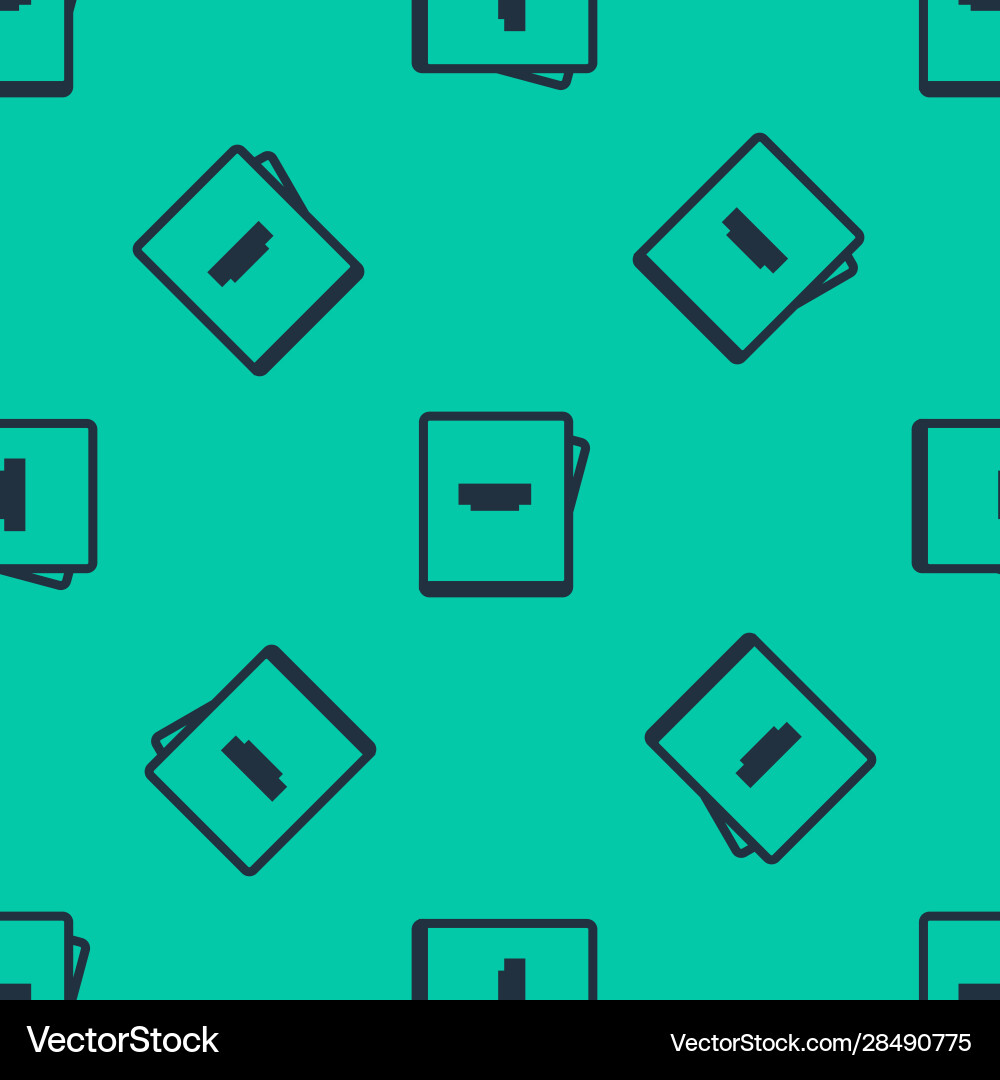 Blue line notebook icon isolated seamless pattern Blue line notebook icon isolated seamless pattern vector image
