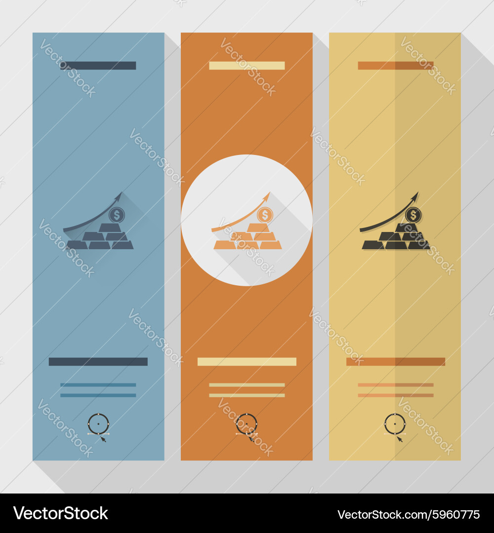 Business graph with arrow pointing up Vector Image