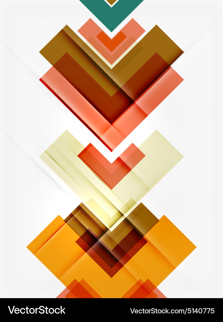 Clean colorful unusual geometric pattern design vector image