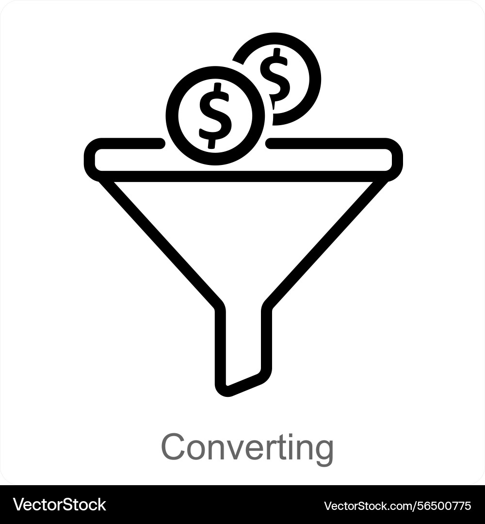 Converting icon concept Vector Image