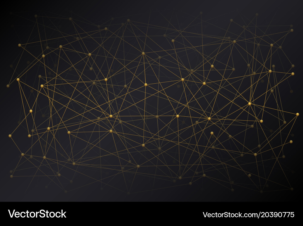 Digital background of science or blockchain vector image