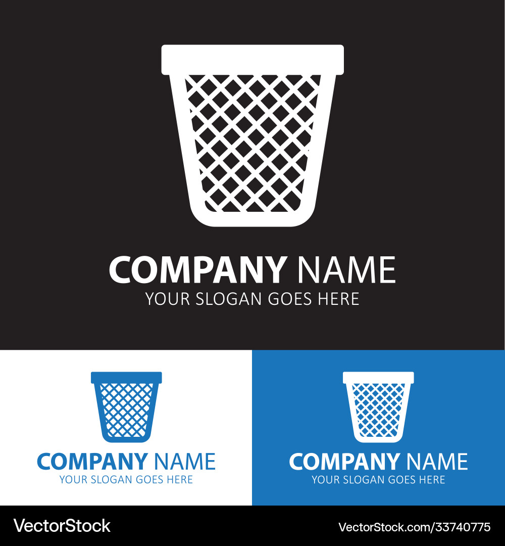 Empty trash icon for web and mobile Empty trash icon for web and mobile Vector Image