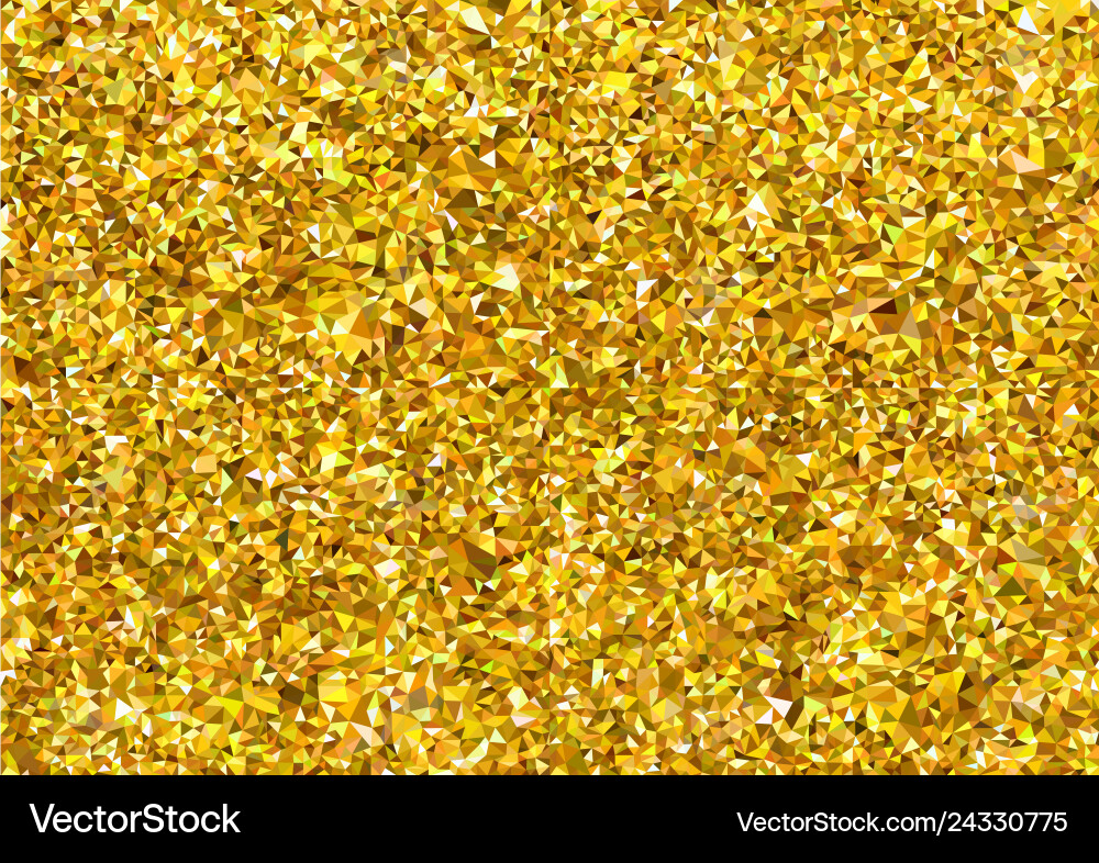 Golden polygonal background Vector Image
