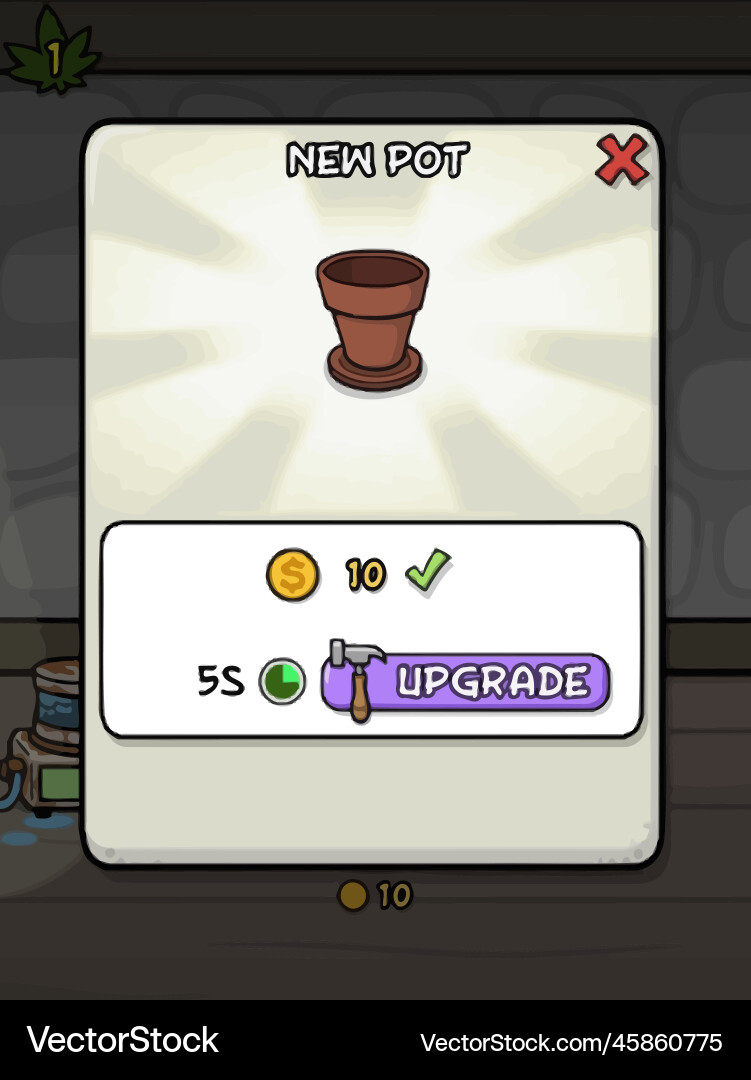 Komplettes Set von Level-Taste Spiel ui Pop-up-Symbol Vektorbild