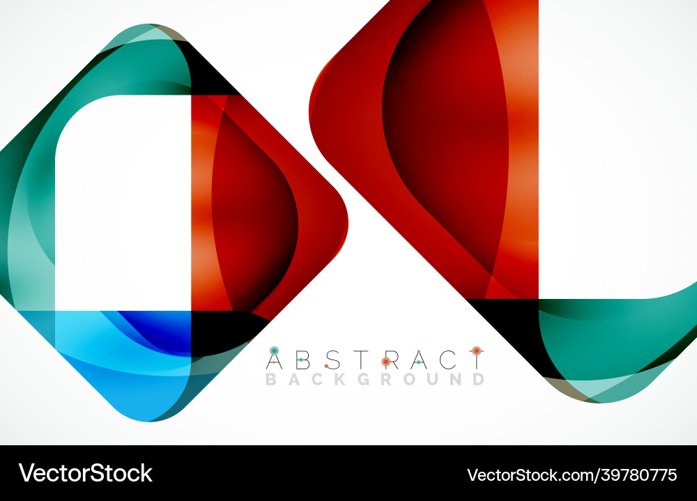 Minimal background abstract square shape vector image
