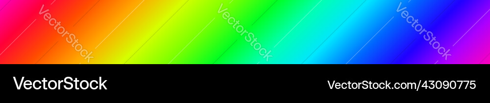 Rainbow rgb visible light spectrum background vector image