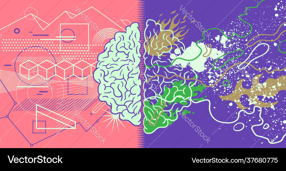 Retro background cover poster template hippie Vector Image