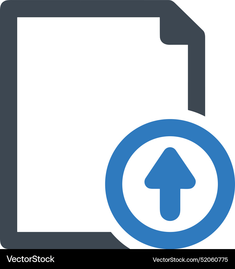 Upload outline icon symbol image Upload outline icon symbol image Vector Image