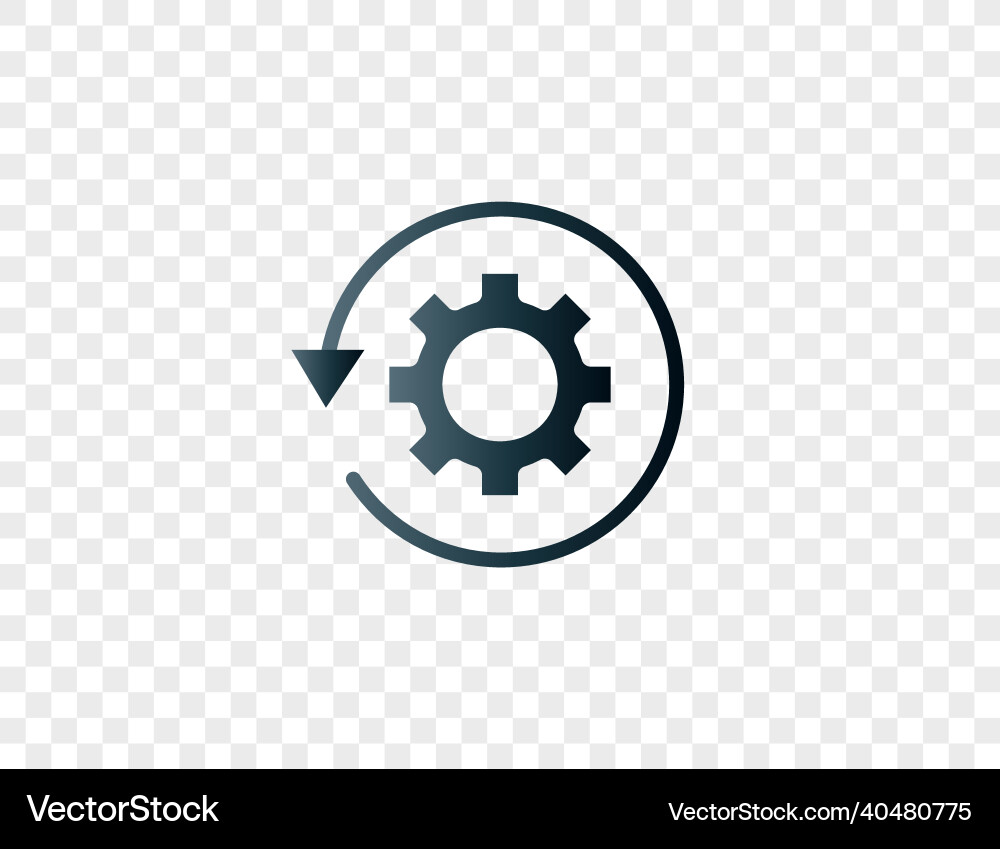 Workflow automation processing icon Workflow automation processing icon vector image