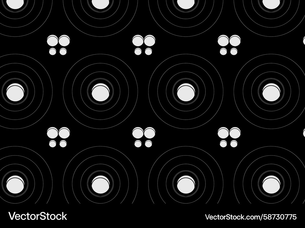 Zen shape seamless pattern flow grid Vector Image